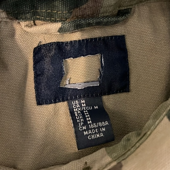 One of a kind Handmade camo print cropped jacket with released hem, Cotton,M - Picture 4 of 15